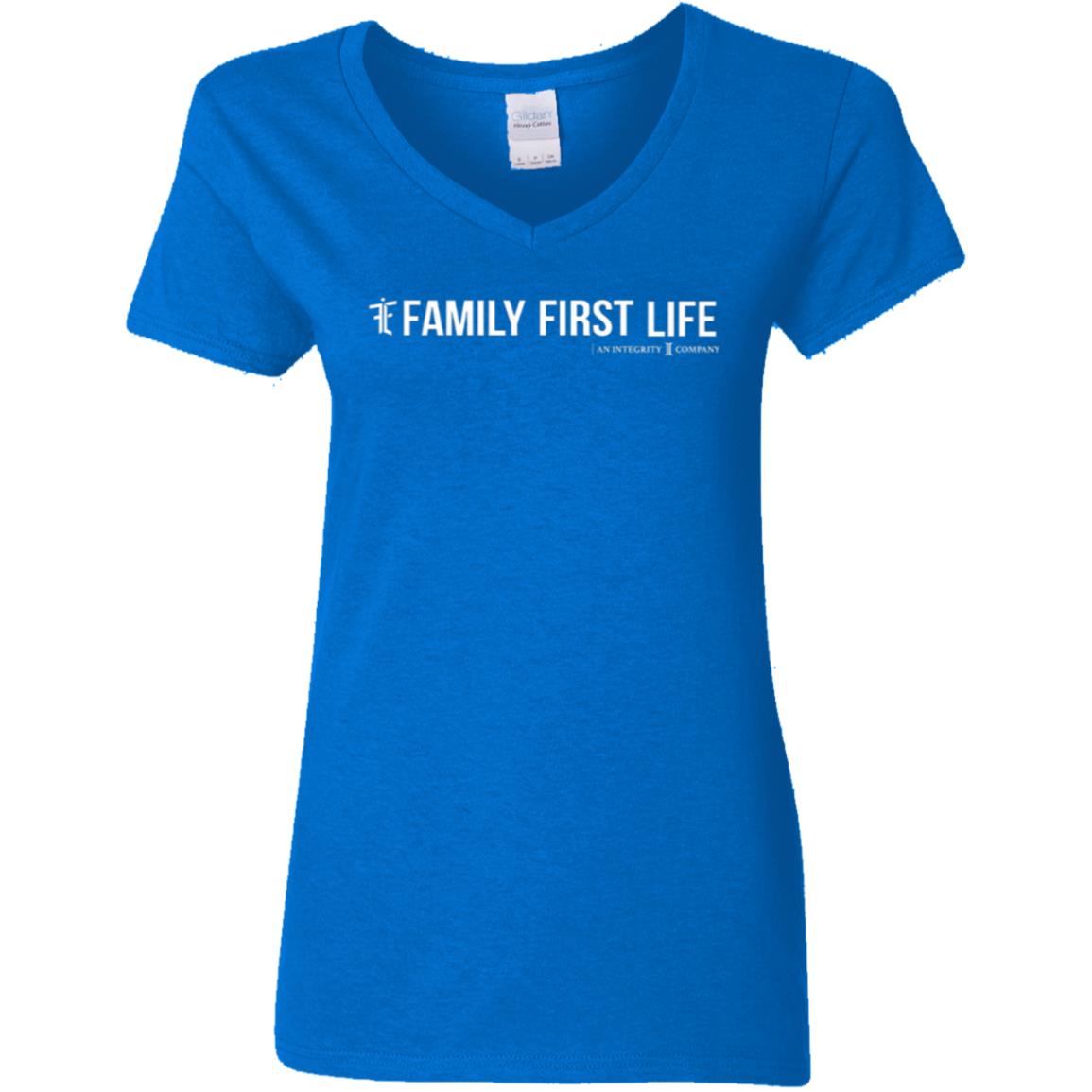 Family First Life Ladies' V-Neck T-Shirt