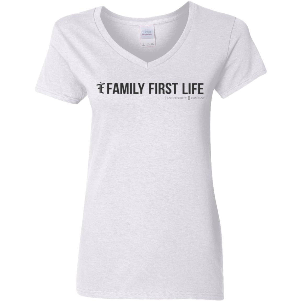 Family First Life Ladies' V-Neck T-Shirt
