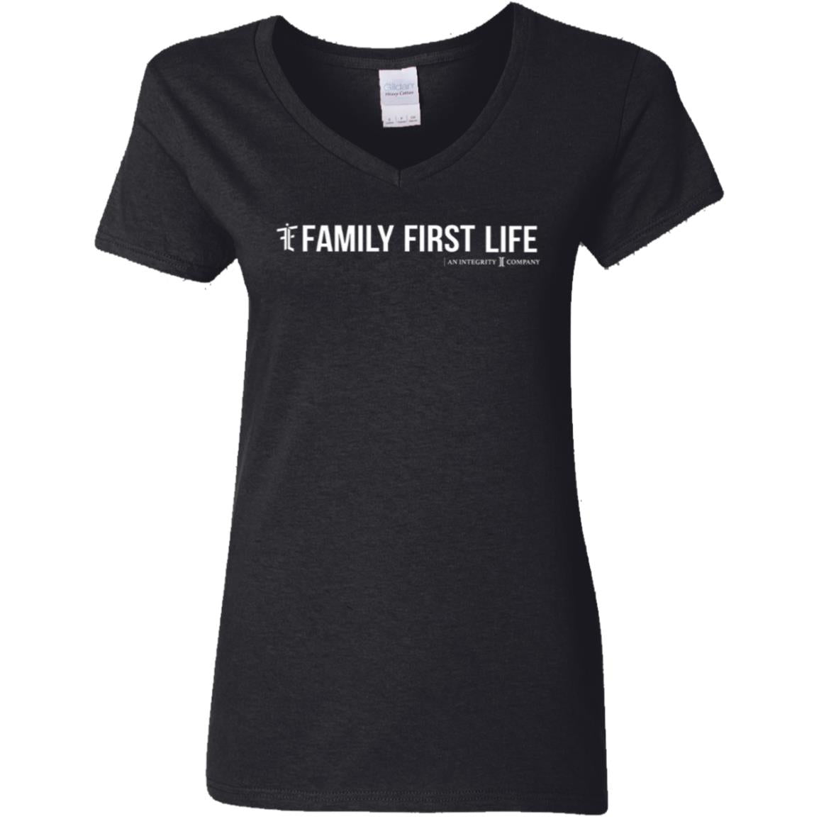 Family First Life Ladies' V-Neck T-Shirt